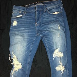 Hollister, 31x32 Medium Wash Stacked Skinny Jeans
